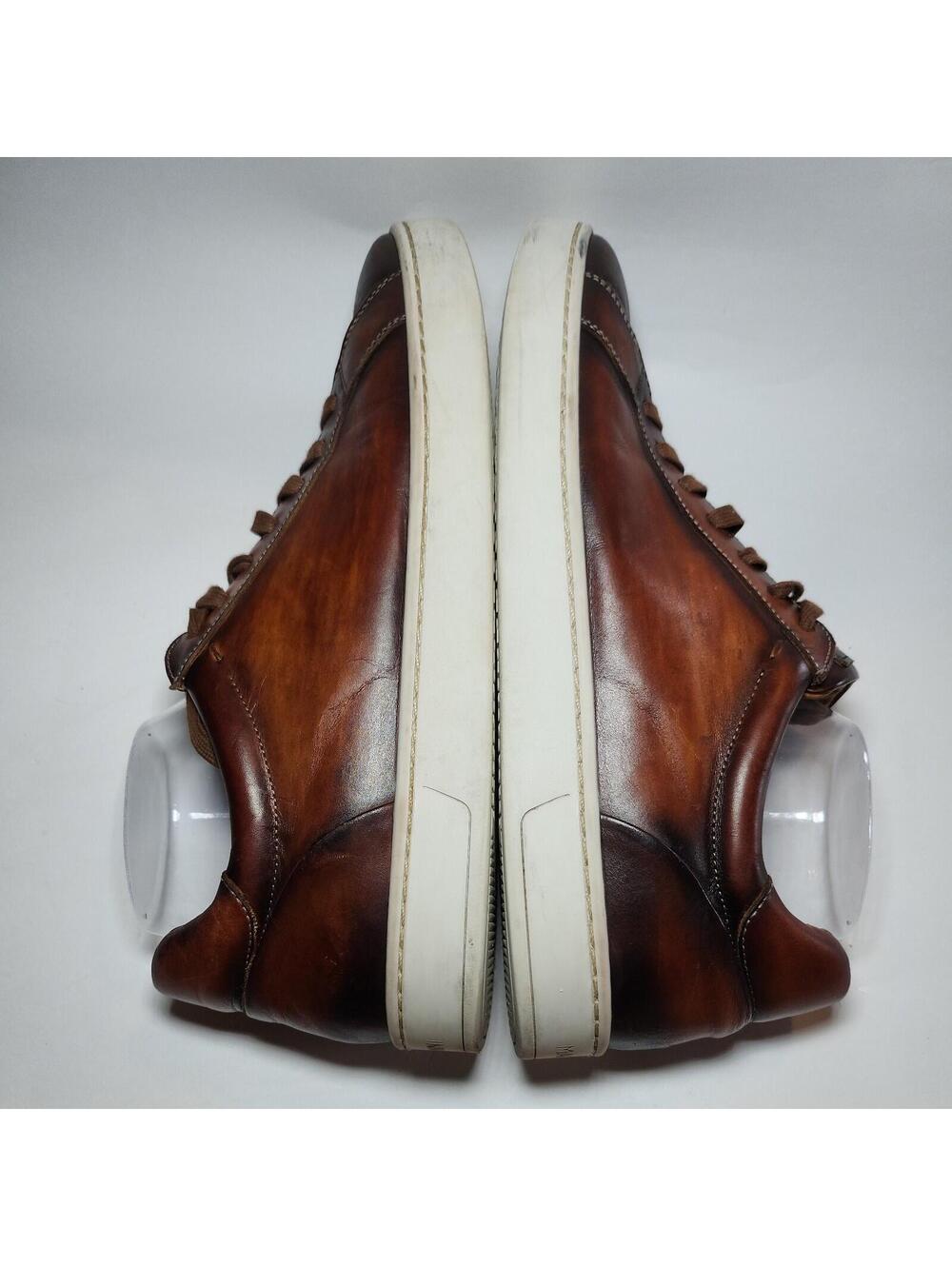 Magnanni Costa Lo Men’s Sneakers Red Burgundy Lace Up Leather Portugal Sz 10.5 - Picture 4 of 9